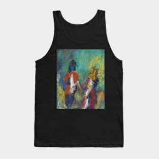 Novios a couple walking hand in hand Tank Top